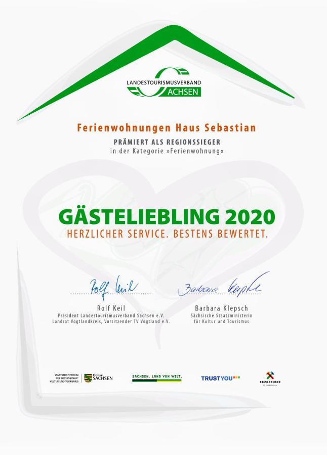 Ferienwohnungen Haus Sebastian Oberwiesenthal Zewnętrze zdjęcie